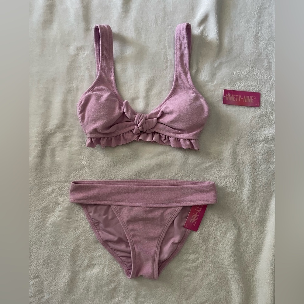NWT Ninety-Nine light Purple Bikini Set Size Small